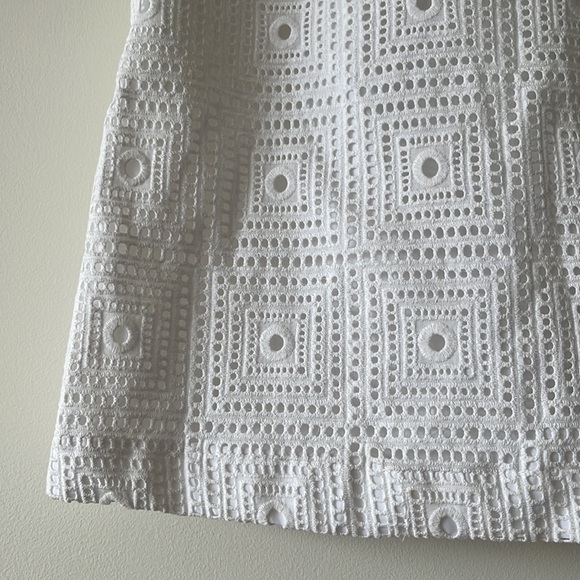 KOOKAI White Broderie Anglaise Embroidered Off The Shoulder Mini Dress - Picture 13 of 16